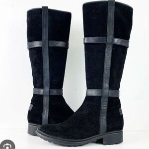 Hunter Willingen Leather Suede Tall Boots sz 9
